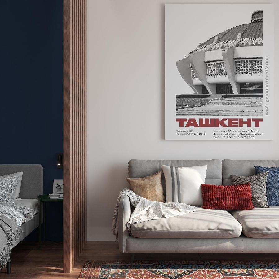Blueloft 52 I Tashkent Apartment With Balcony 외부 사진